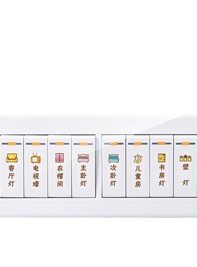 夜光开关贴标识贴插座电表箱面板