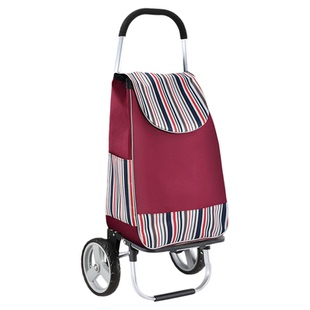 航空加高加大号购物车铝合金小拉车大容量买菜拉杆车家用手拉拖车