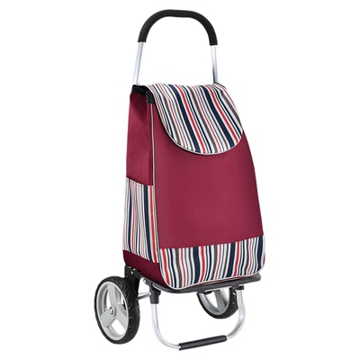 麦居可折叠加粗铝合金家用买菜车