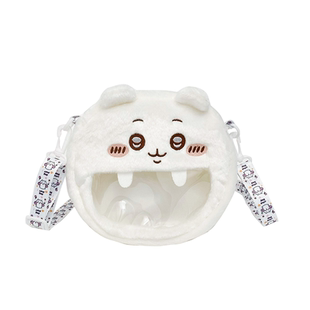 chiikawa吉伊卡哇可爱单肩斜挎包乌萨奇毛绒痛包小八冬季化妆包包