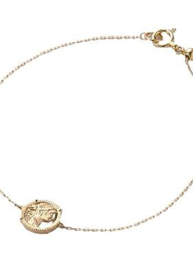 agete胜利女神叠戴手链女银日系