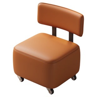 家用万向轮小凳子办公电脑椅书桌椅子卧室化妆椅移动沙发凳换鞋凳