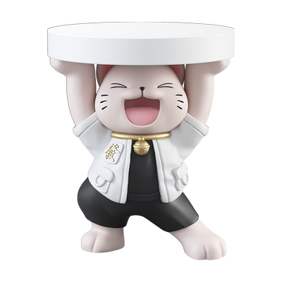 招财猫边几摆件内置蓝牙影响