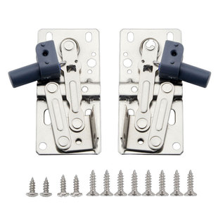 下翻45度缓冲铰链水槽柜鞋柜浴室柜翻斗柜门合页45度下翻拉杆配件