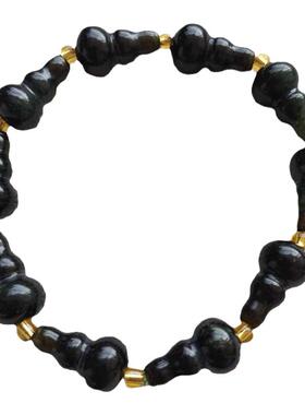 天然泰山玉葫芦转运手串