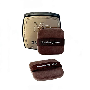 毛戈平小金扇粉饼粉扑替换方形绒面双面植绒粉扑定妆kiko粉饼粉扑