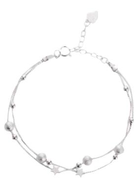 诗画女925银韩版手链星星