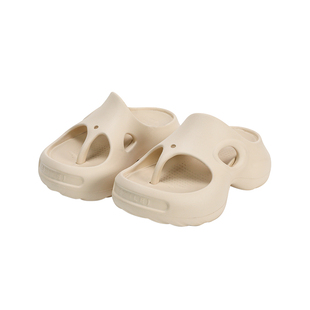 Ouder 开口笑人字拖女夏季新款外穿沙滩防滑凉拖厚底增高夹脚拖鞋