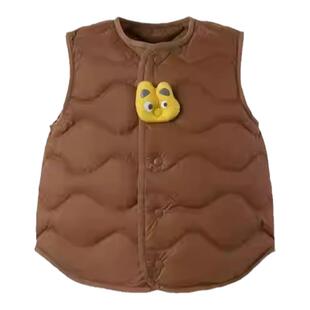 宝宝羽绒马甲婴幼儿背心羽绒服秋冬男童女童坎肩儿童加厚保暖童装