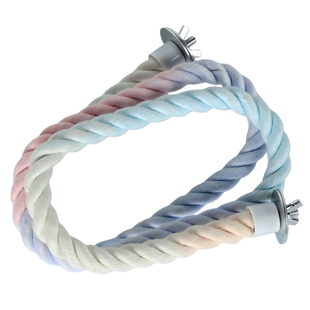 鹦鹉玩具旋转攀爬绳解闷站杆防抑郁新型造景笼内装饰牡丹虎皮专用