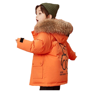 儿童羽绒服中长款冬装男童装外套7男宝宝小男孩3岁多4到5至6加厚8