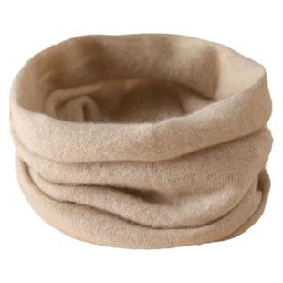 100%纯山羊绒脖套简约保暖针织毛线围脖男女护颈椎冬软糯百搭高端