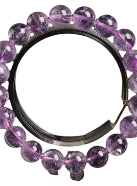 浪漫色天然紫幽灵手链饰品