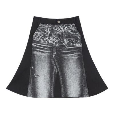 SMIIILE印花鱼尾半身裙