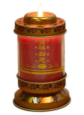 广缘酥油斗烛1 3 7 15 30天塑料供佛灯无烟酥油灯植物蜡烛长明灯