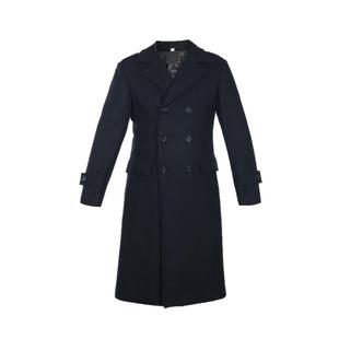 酒店礼宾行李员售楼处物业保安男大衣工作服冬季黑色羊毛呢子外套