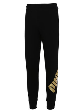 彪马男子运动收口加绒针织长裤