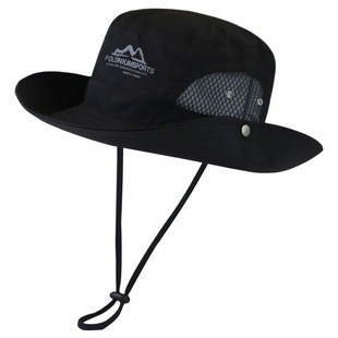 新款遮阳帽子男士夏季户外防晒遮脸太阳帽大檐透气凉帽渔夫帽男款