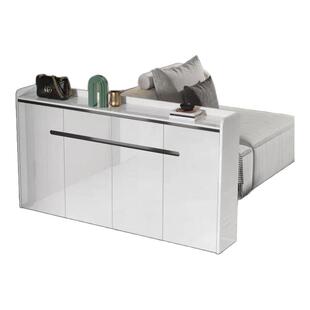 超薄沙发背靠柜实木玄关隔断窄储物边柜25cm简约茶水橱碗餐边柜30