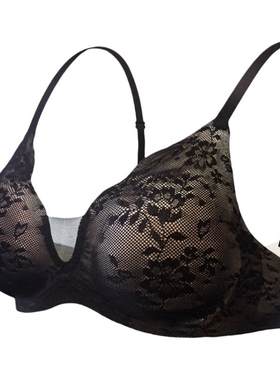 素肌良品蕾丝性感内衣女