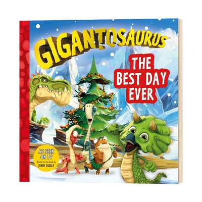 英文原版 Gigantosaurus: The Best Day Ever 小恐龙大冒险 迪士尼改编动画绘本 英文版儿童全英语书