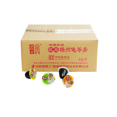 梧州双钱牌红豆龟苓膏果冻啫喱杯