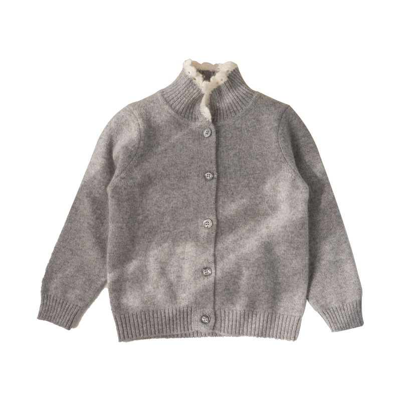 洪叶云台儿童羊绒衫女童开衫洋气中小童山羊绒针织衫加厚毛衣宝宝