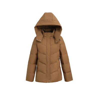 啄木鸟羽绒服女款2025冬季新款时尚妈妈加绒加厚保暖洋气短款外套