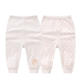 拉比儿童睡裤春夏男童女童宝宝纯棉裤子家居裤2条装