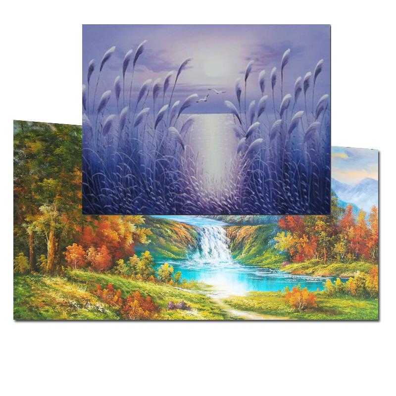办公室挂画装饰手绘玄关客厅油画