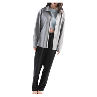 柏屋赵磊IND系列长袖衬衫男女同款舞蹈练功服宽松舞蹈服121102001