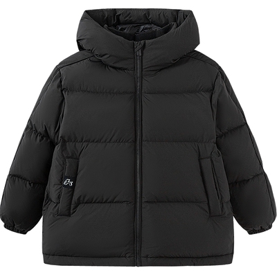 森马儿童羽绒服2025冬装新款面包服三防外套宽松连帽男童女童上衣