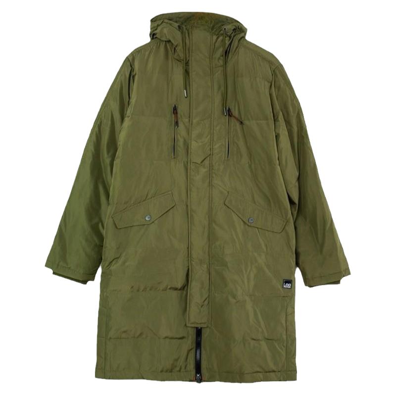 Lee男秋冬款保暖连帽外套羽绒服
