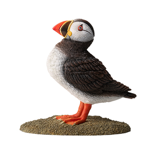 铜师傅《铜师傅百鸟集》之北极海鹦 客厅桌面铜鸟摆件 家居工艺品