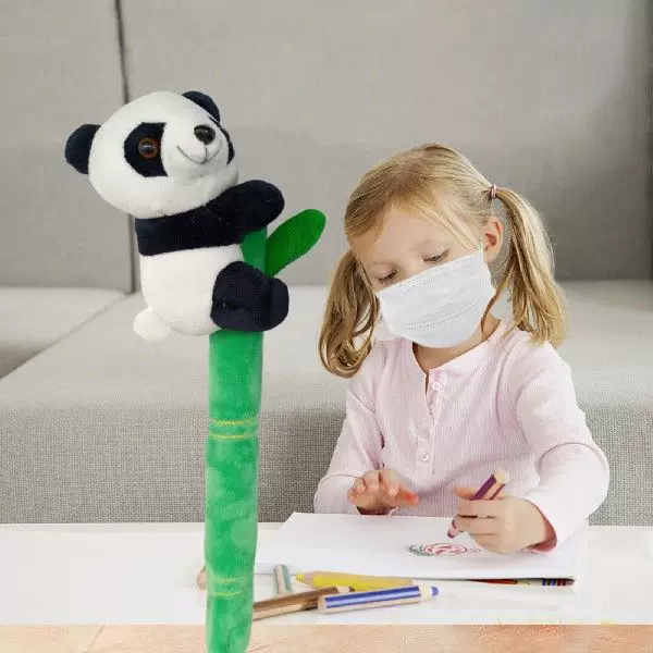 [Adorable Plush Toy Panda Figurine Decorative Ornaments]