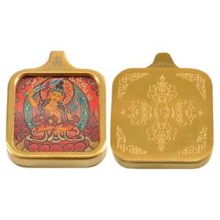 五台山八大本命佛唐卡项链十二生肖守护神毛衣链普贤文殊菩萨吊坠