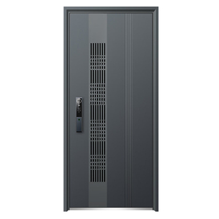 纵航者甲级通风防盗门进户门家用新国标4级轻奢锌合金入户子母门