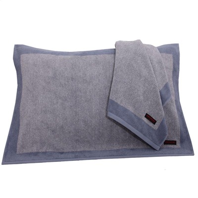 金号纯棉老式毛巾料成人枕巾2条