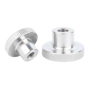 固万基304不锈钢高头滚花手拧螺母DIN466台阶通闷孔螺帽套M2-M10