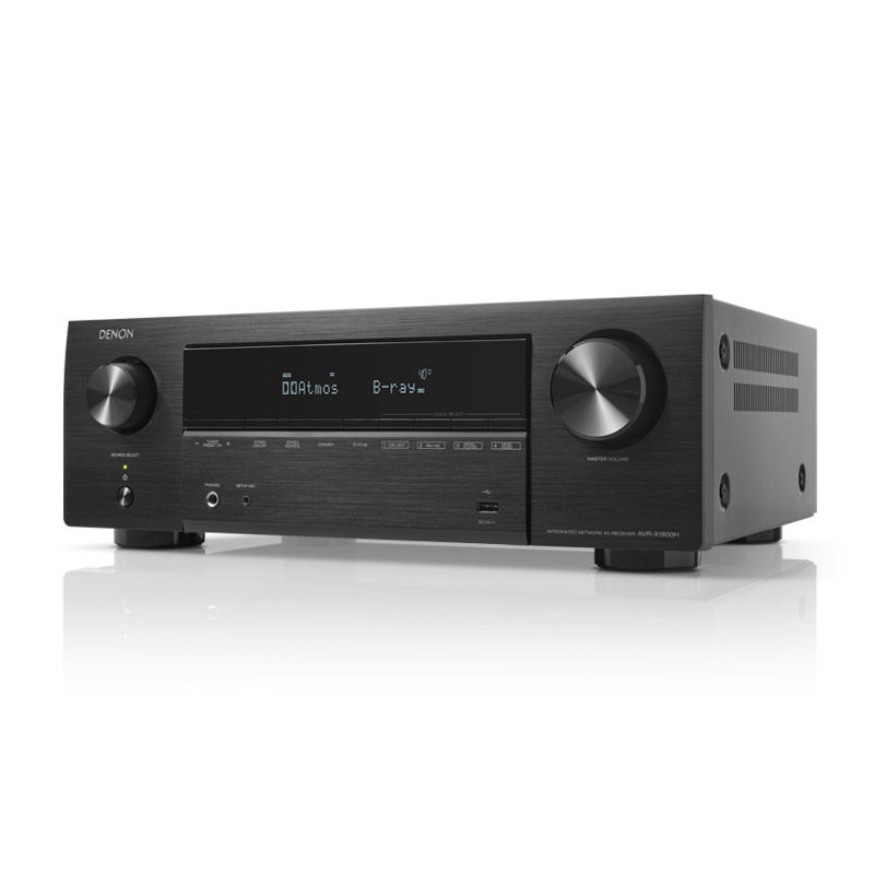 Denon天龍AVR-X1800H杜比全景聲7.2/5.1.2聲道AV功放機 家用藍(lán)牙