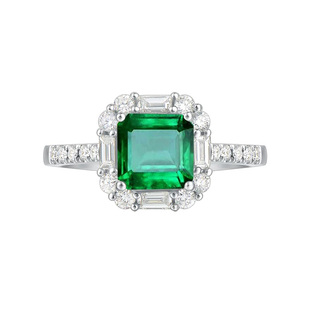 捡漏莫桑石钻石戒指女公主方防钻石结婚求婚订婚钻戒生日圣诞礼品