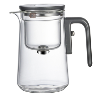 爱赏2025新款无杆磁吸飘逸杯泡茶壶玻璃内胆泡茶神器茶水分离茶具