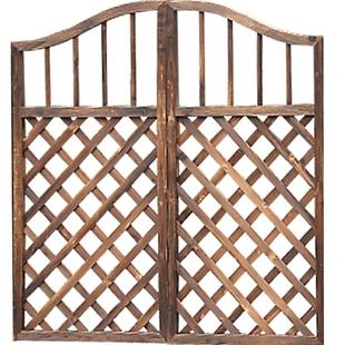 篱笆栅栏门花园防腐木门庭院门院子户外实木围栏护栏小门网格门