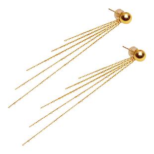 18K金流苏耳线长款diy配件材料网红耳坠耳环耳钉珍珠耳线流苏耳饰