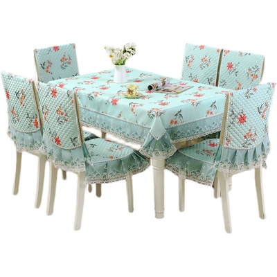 高档中式餐桌布餐椅套