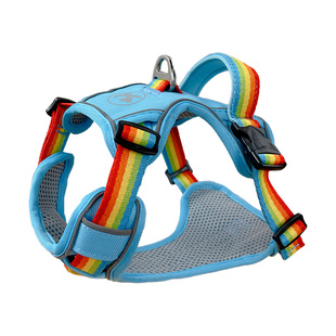 狗狗牵引绳猫咪背心式胸背防挣脱绳子宠物小型犬胸背带外出遛狗绳