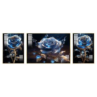 轻奢现代沙发背景墙装饰画客厅高级感挂画简约大气三联壁画艺术画