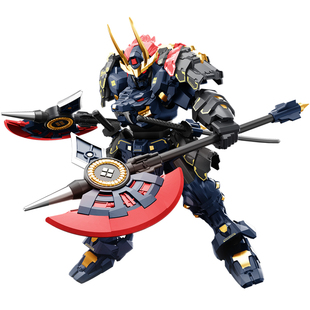 森宝积木模寿先祖效应盲盒积木国潮机甲模型甲斐之虎模型男孩礼物