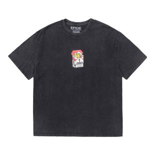 Saint Michael美式高街流行vintage水洗做旧VTG宽松短袖T恤男女潮