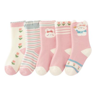 女童秋冬新疆棉加绒加厚毛圈袜子